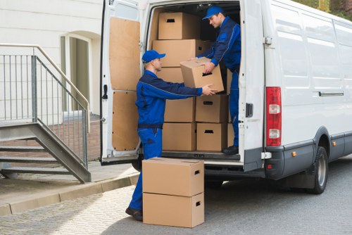 Removal team supporting a Liverpool home move