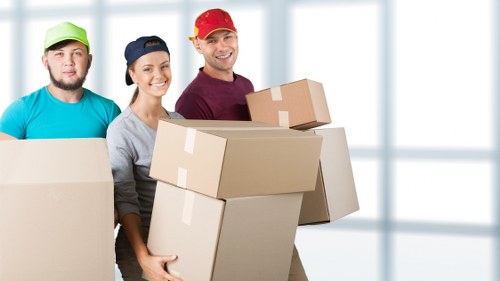 Furniture being transported by removal van in Liverpool