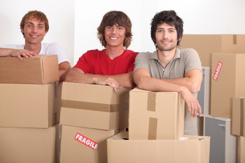Liverpool home move with removal van outside a terraced property