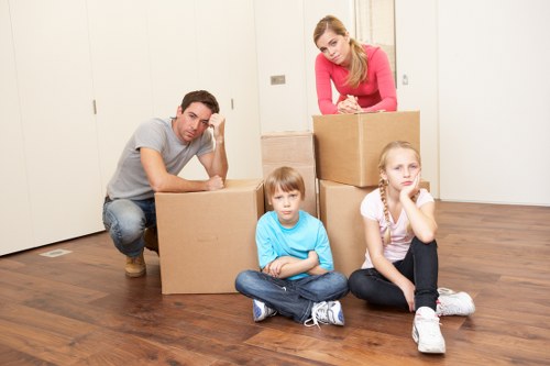 Donated furniture being prepared for charity reuse after a Liverpool move