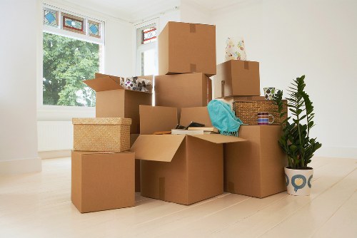 Man and van loading boxes for a Liverpool relocation job