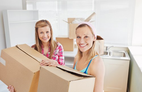 Packed boxes ready for a home move in Liverpool