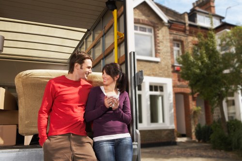 Removals van prepared for a house move in Liverpool